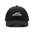Black cap front view on white background
