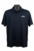 Dark polo front on white background