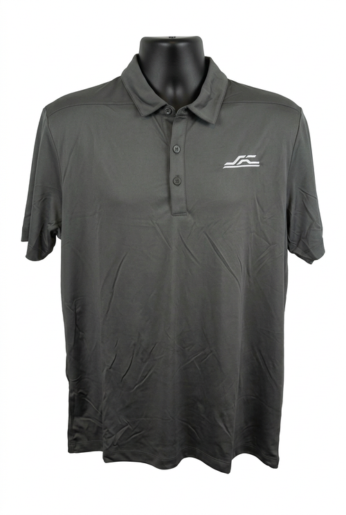 Dark smoke grey polo retry