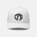 White trucker hat front view with white background